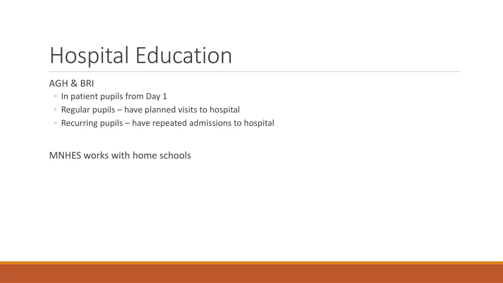 hospital education