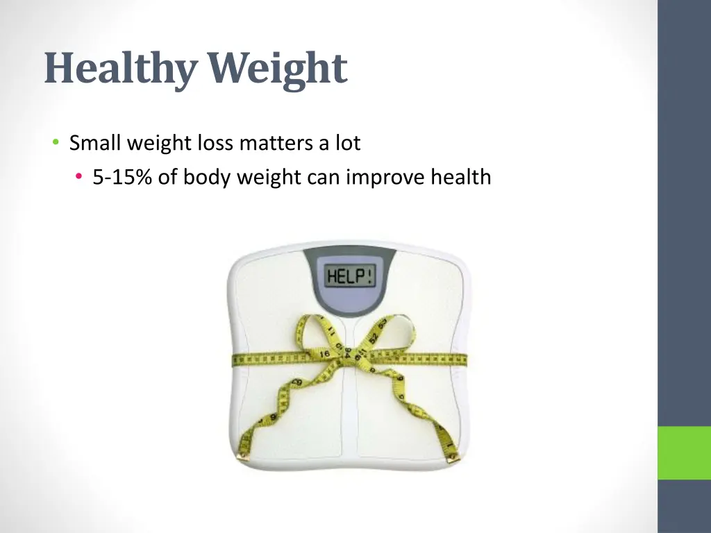 healthy weight