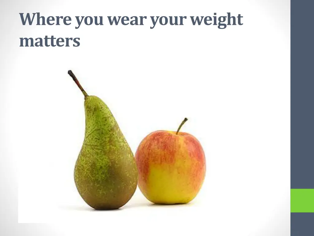 where you wear your weight matters