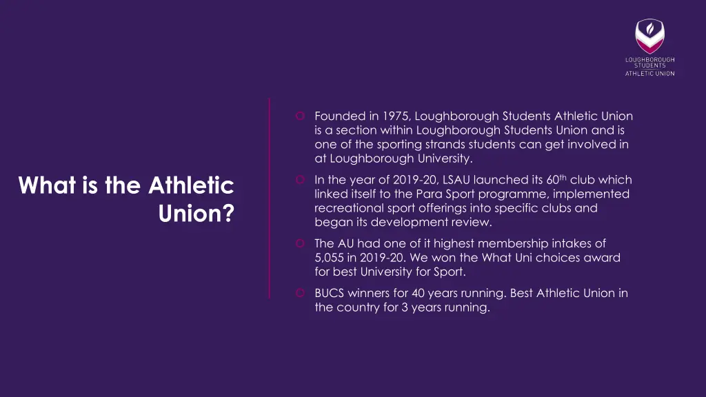 founded in 1975 loughborough students athletic