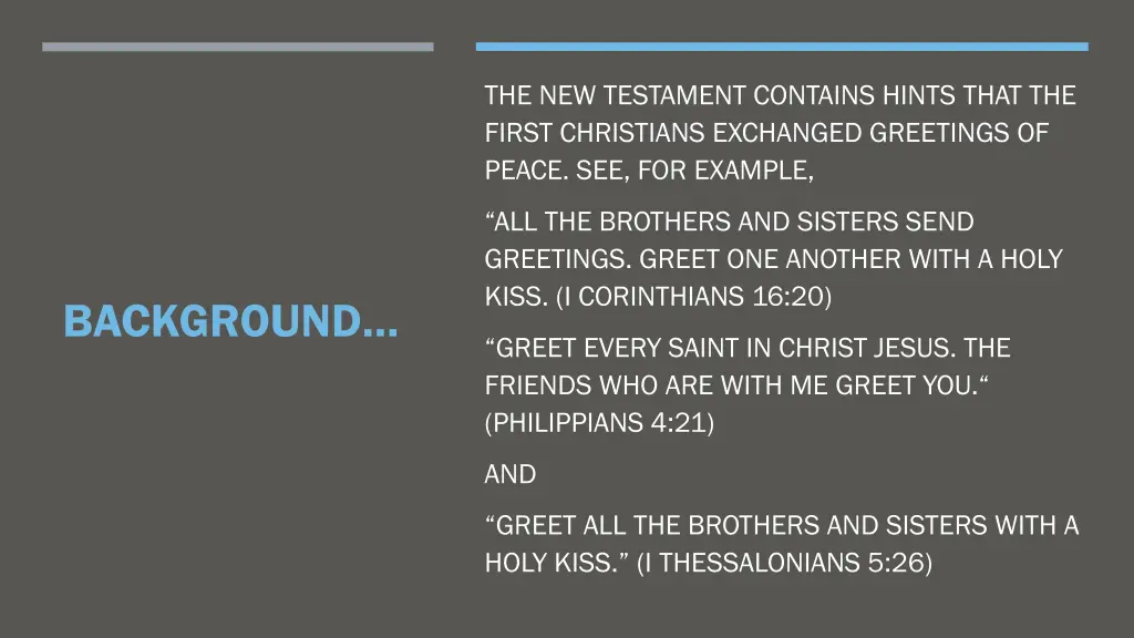 the new testament contains hints that the first