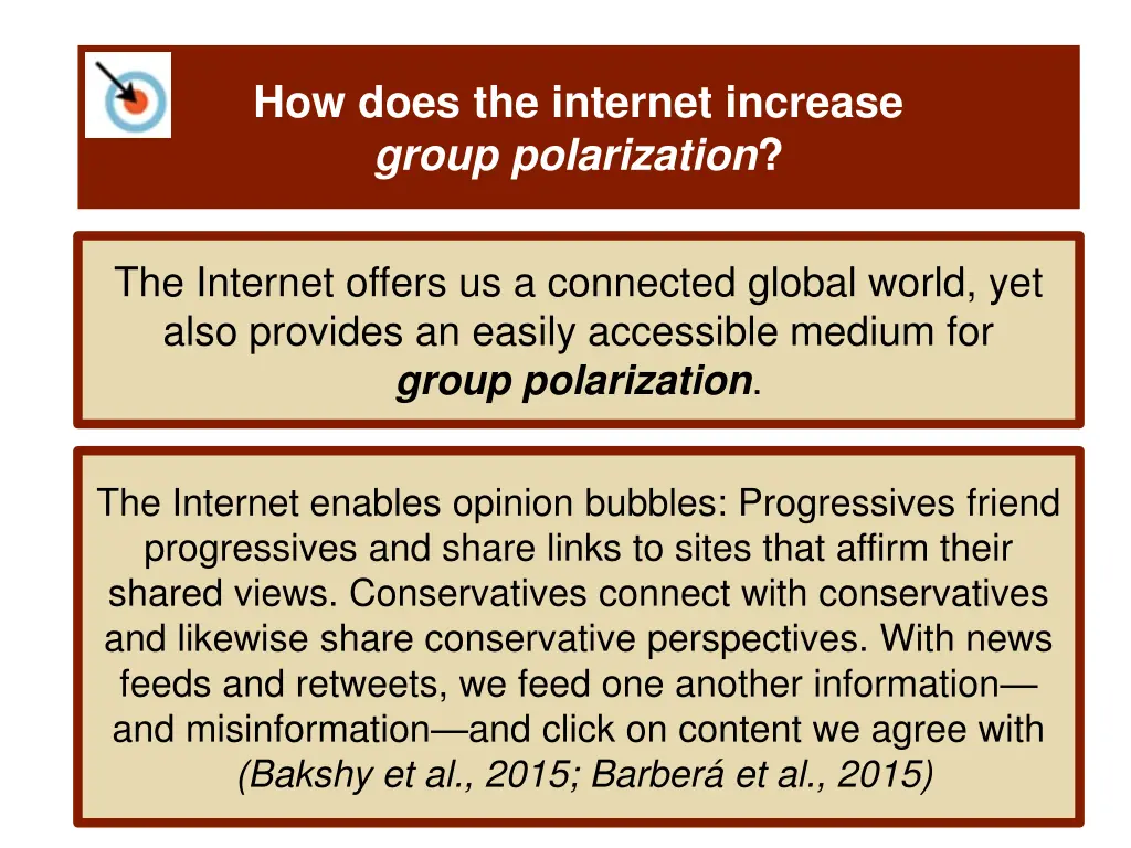 how does the internet increase group polarization