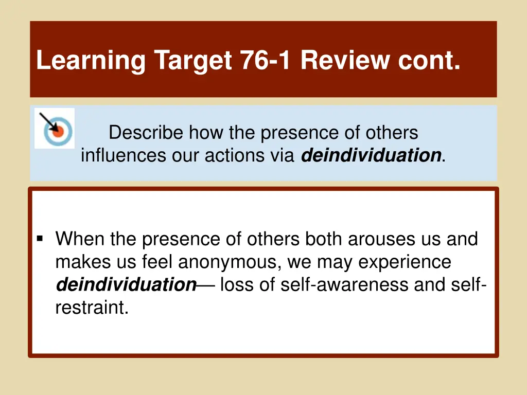 learning target 76 1 review cont