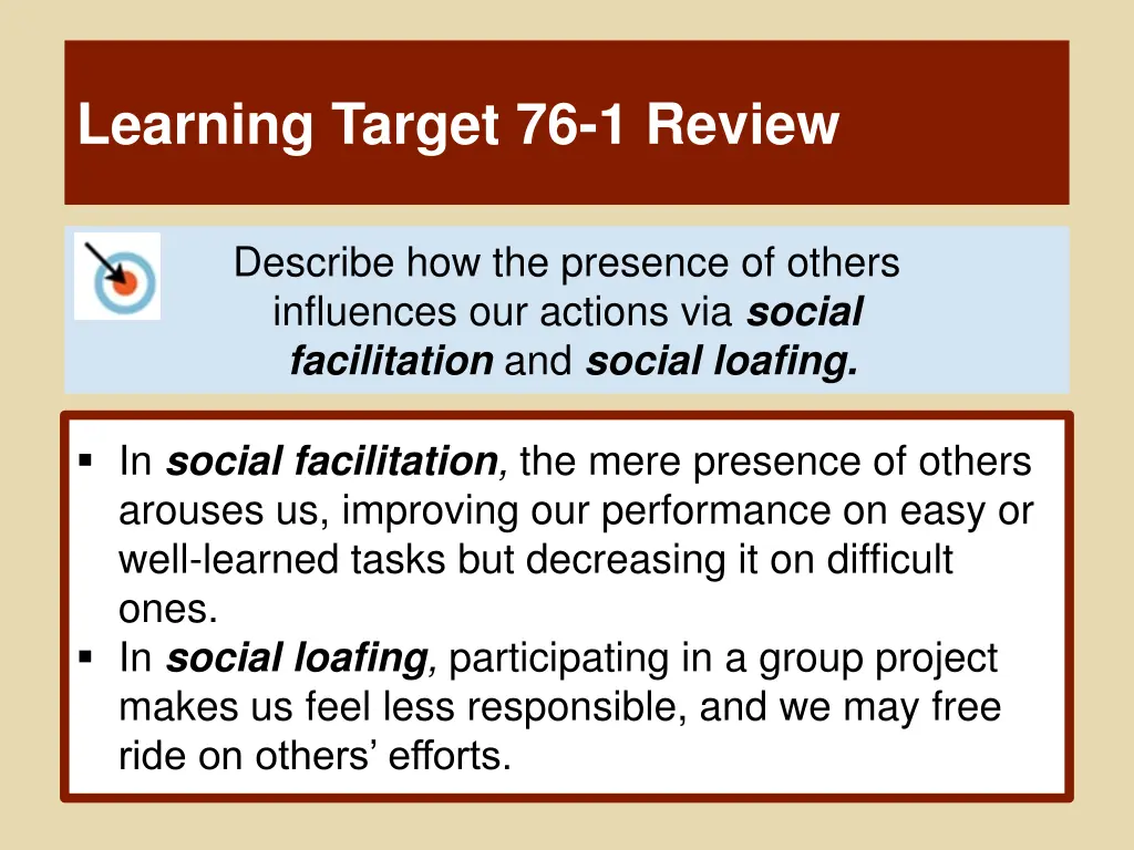 learning target 76 1 review