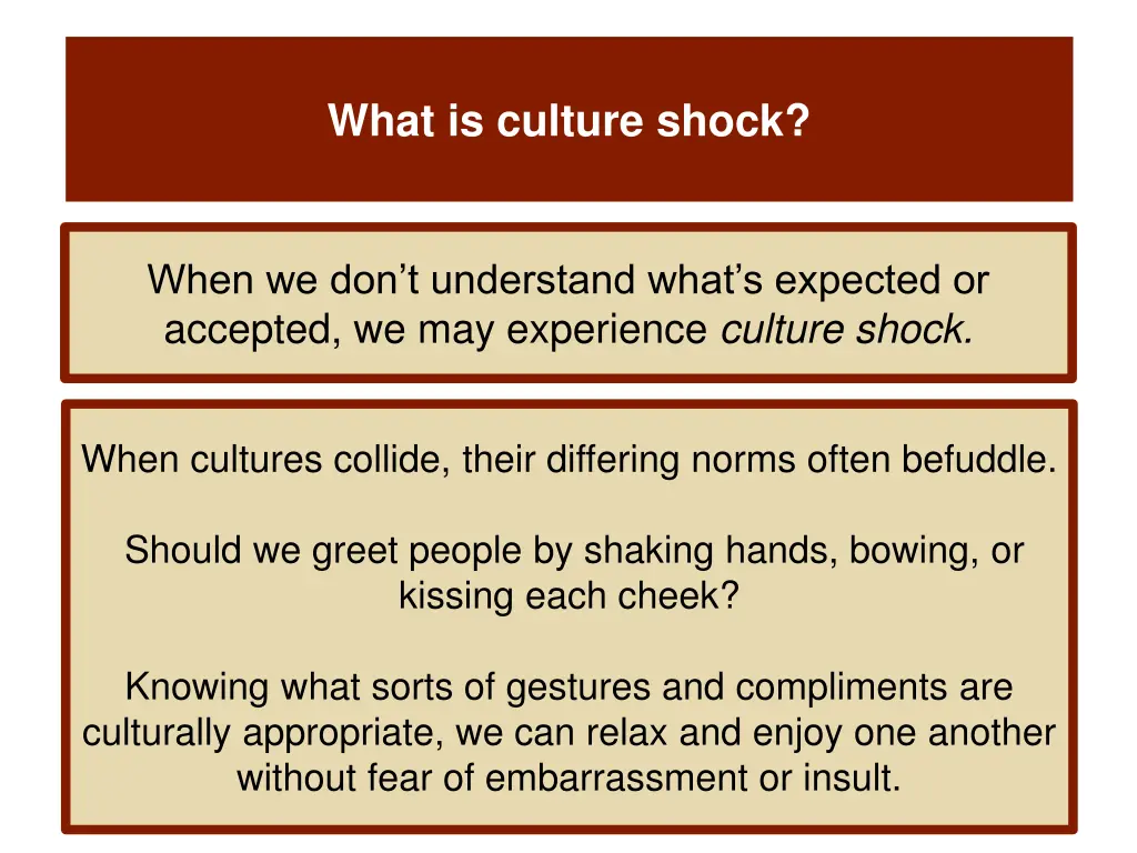 what is culture shock