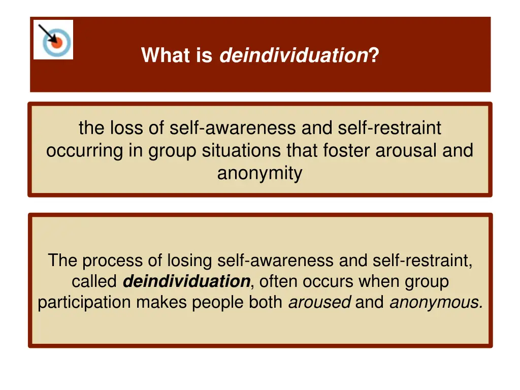 what is deindividuation