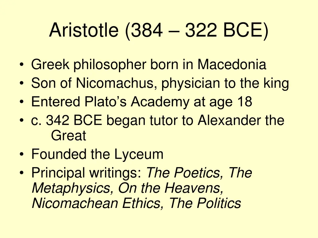 aristotle 384 322 bce