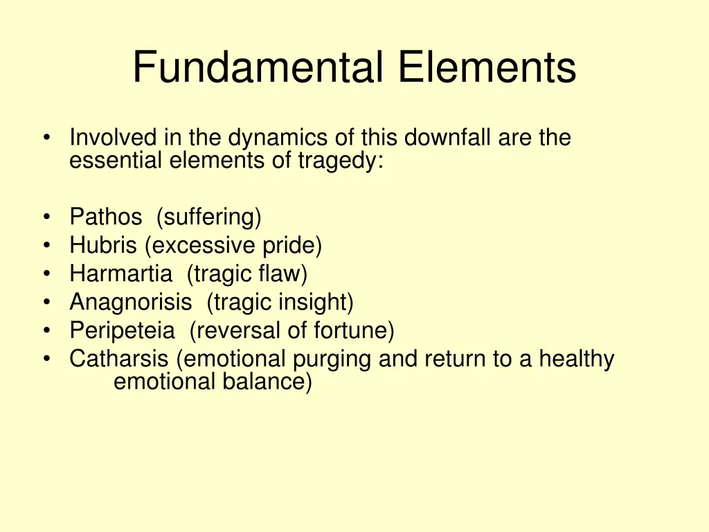 fundamental elements