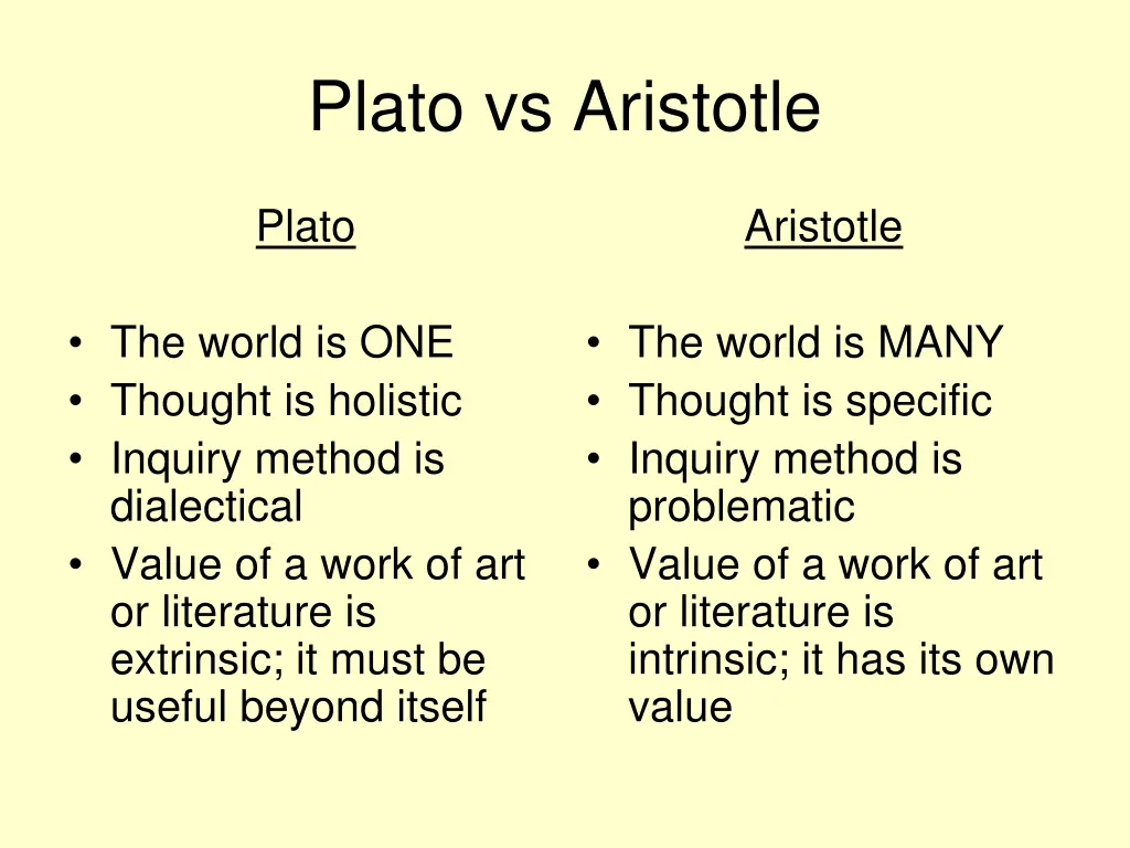 plato vs aristotle