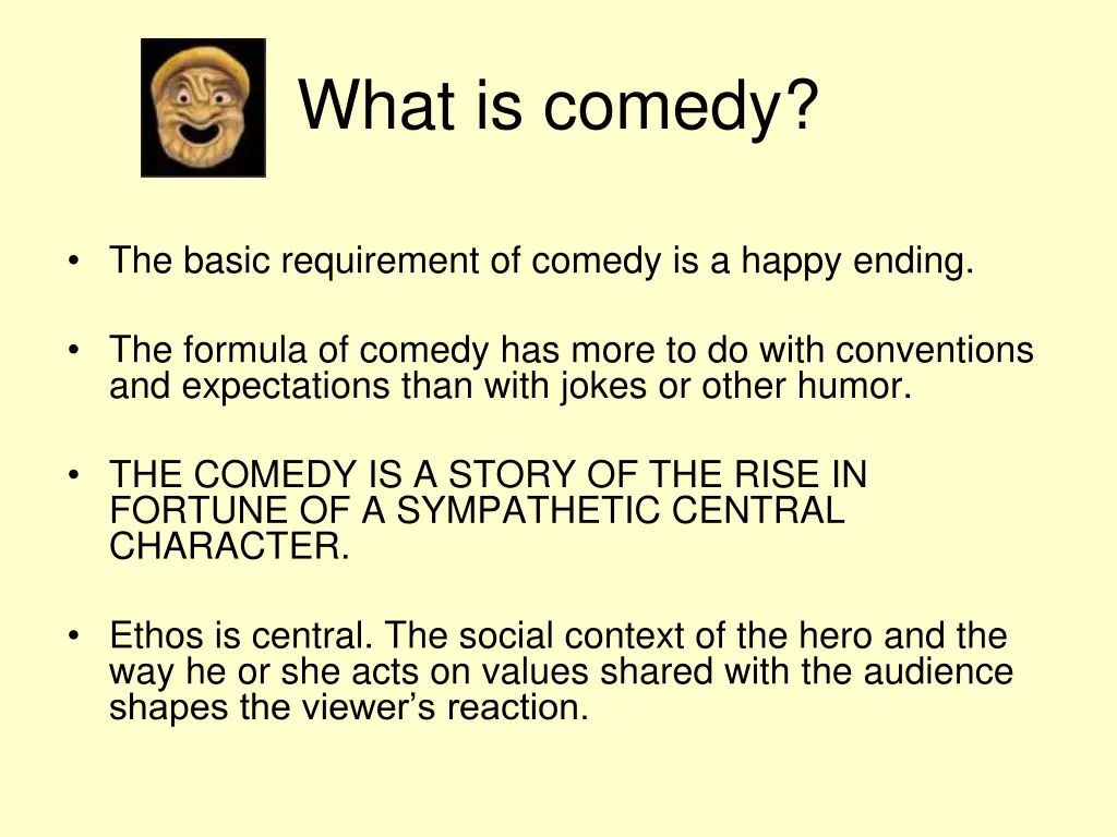 what is comedy