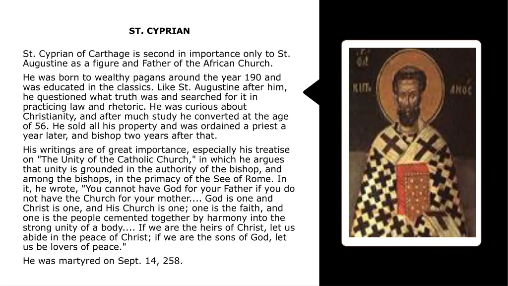 st cyprian