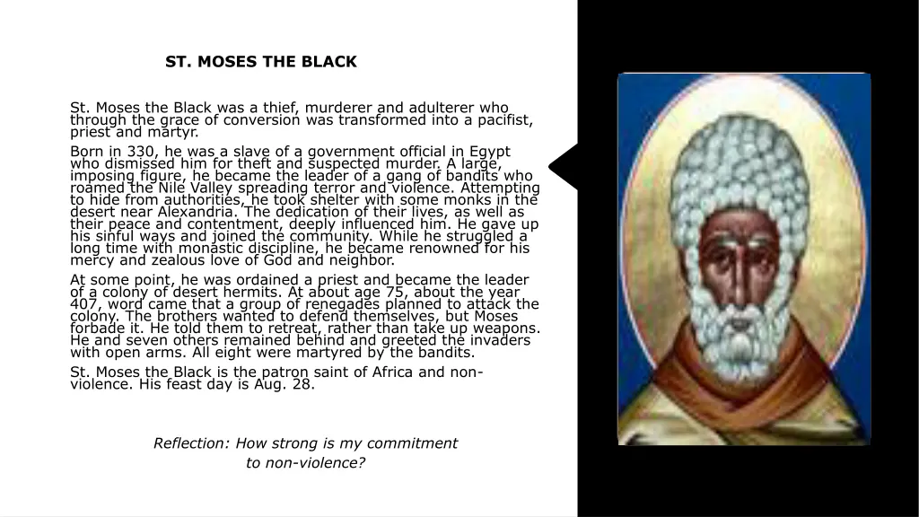 st moses the black