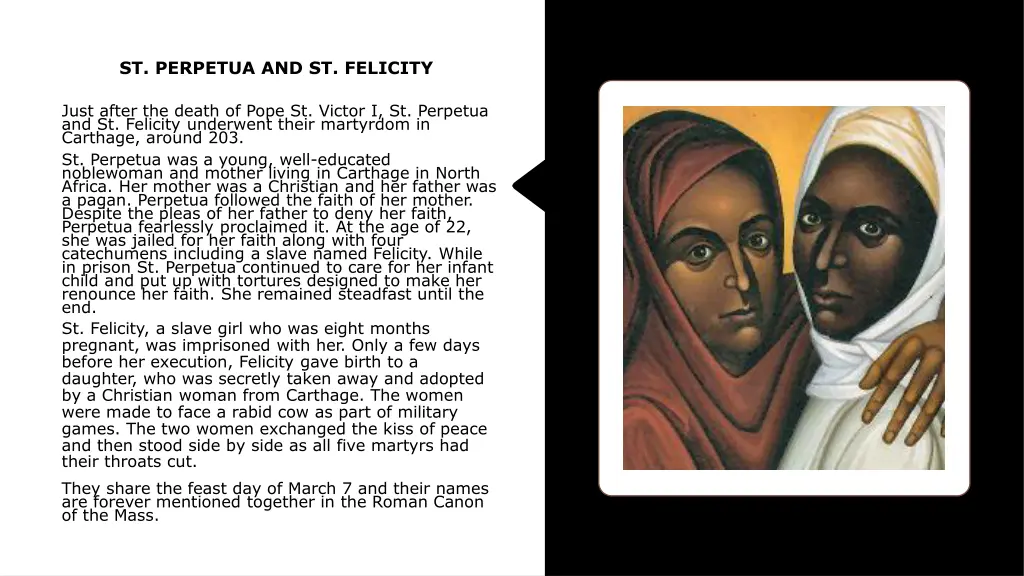 st perpetua and st felicity