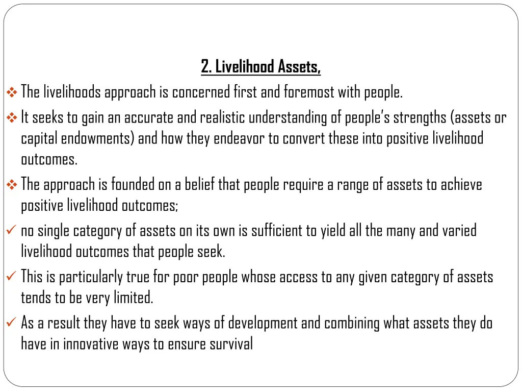 2 livelihood assets