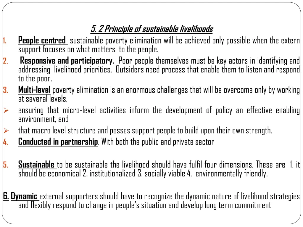 5 2 principle of sustainable livelihoods