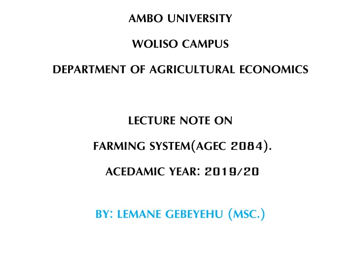 ambo university