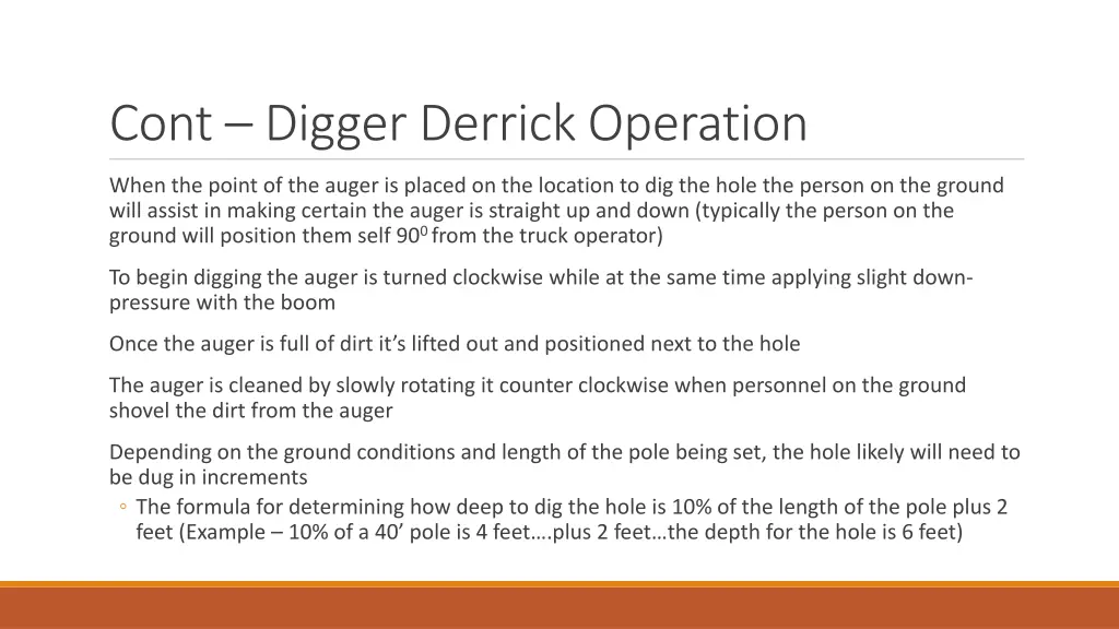 cont digger derrick operation 1