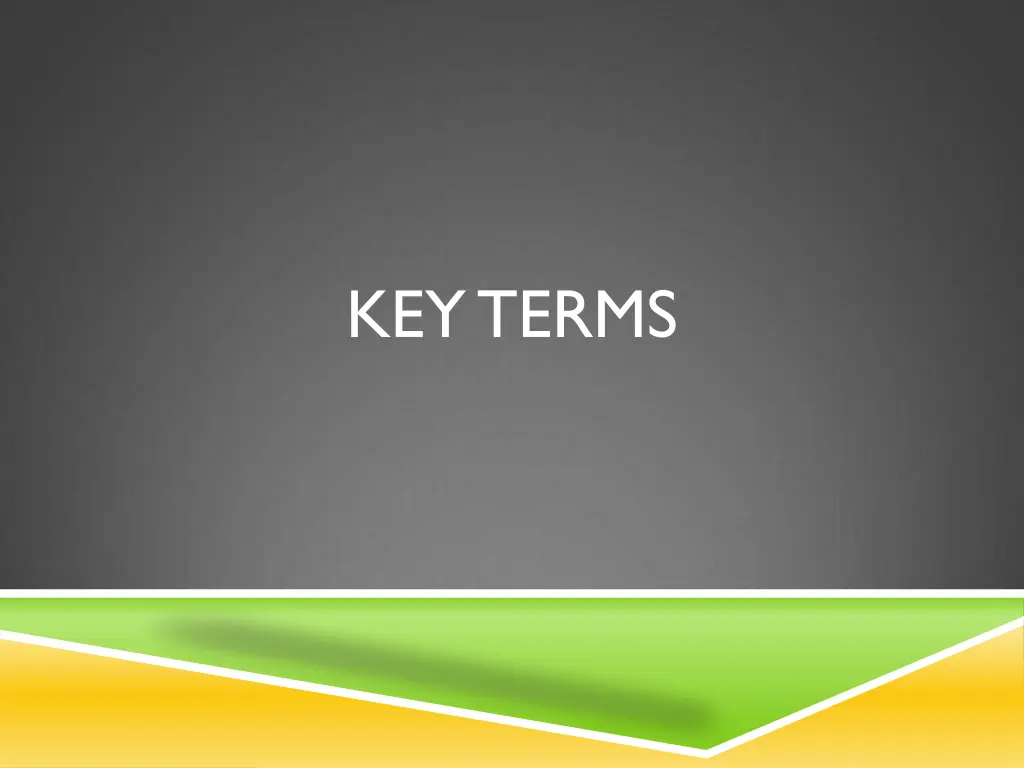 key terms