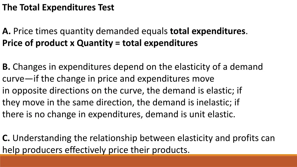 the total expenditures test