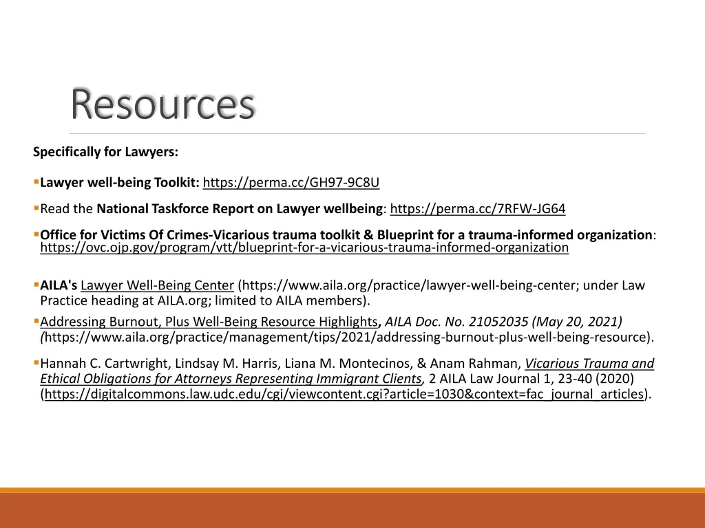 resources