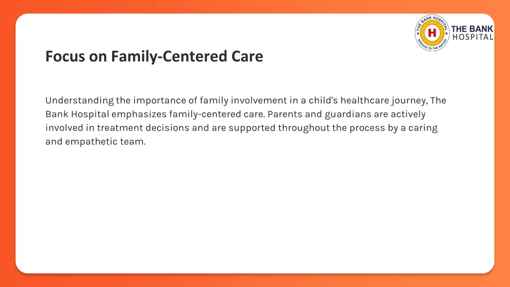 focus on family centered care