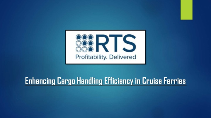 enhancing cargo handling efficiency in cruise