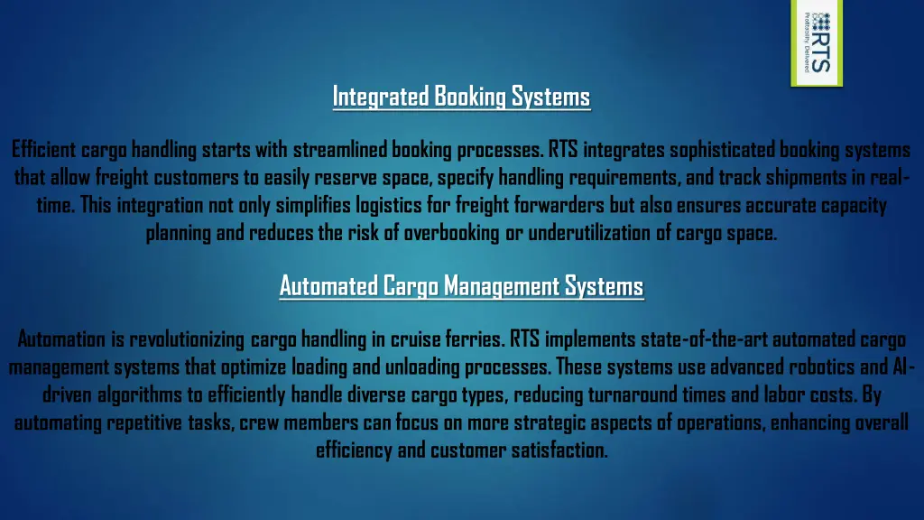 integrated booking systems