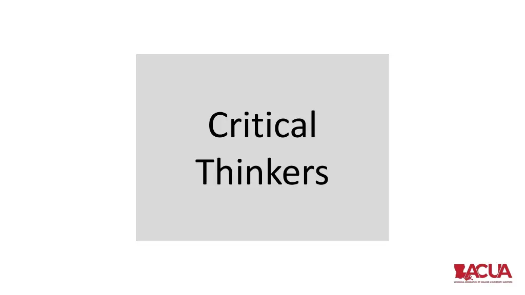 critical thinkers 4