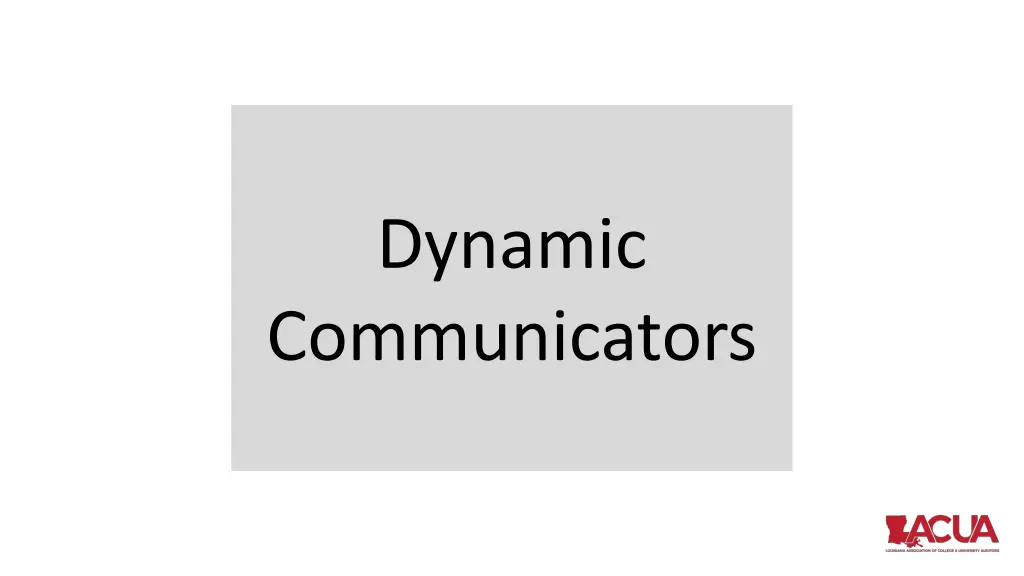 dynamic communicators 3