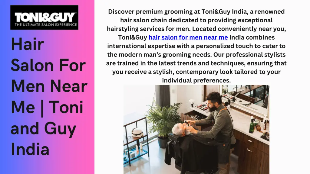 discover premium grooming at toni guy india