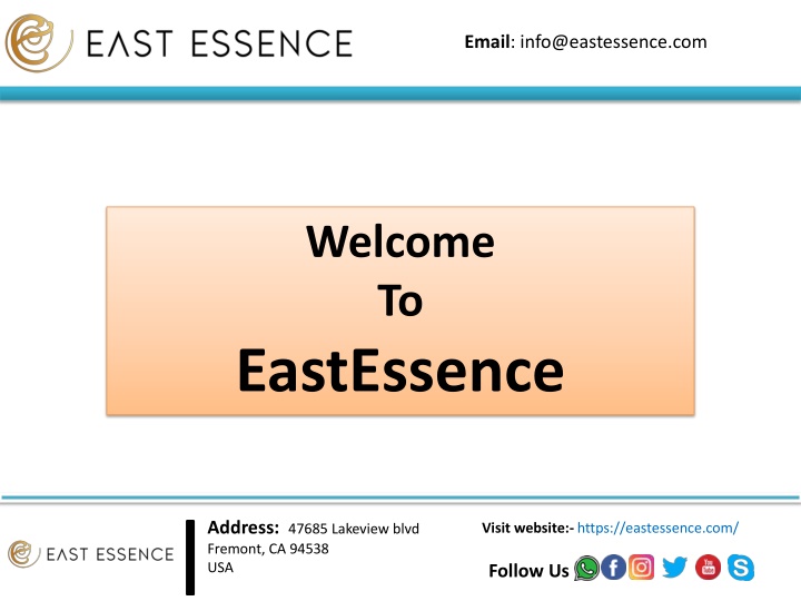 email info@eastessence com