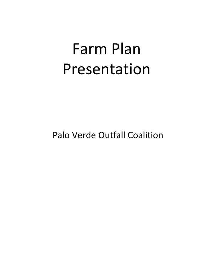 farm plan presentation