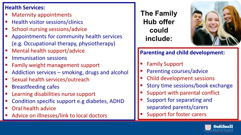 health services maternity appointments health