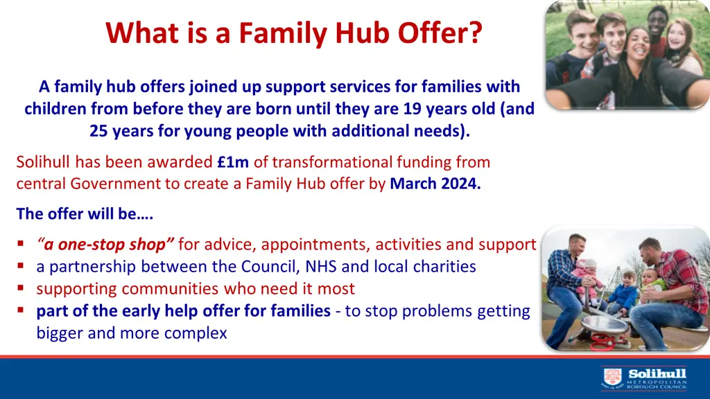 what is a family hub offer