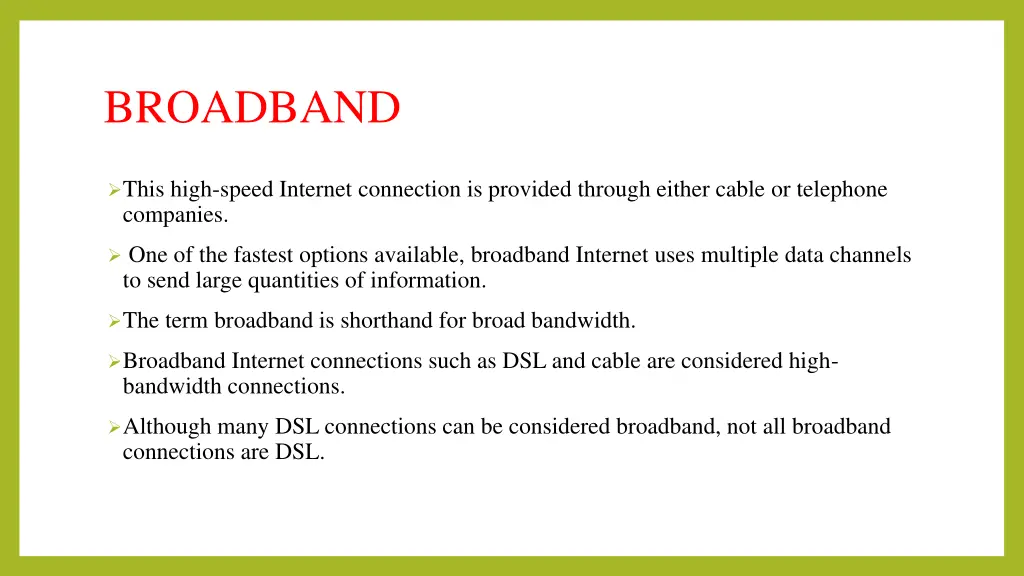 broadband