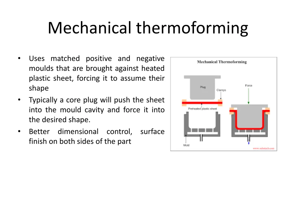 mechanical thermoforming