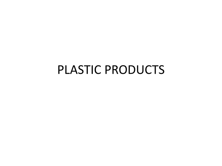 plastic products