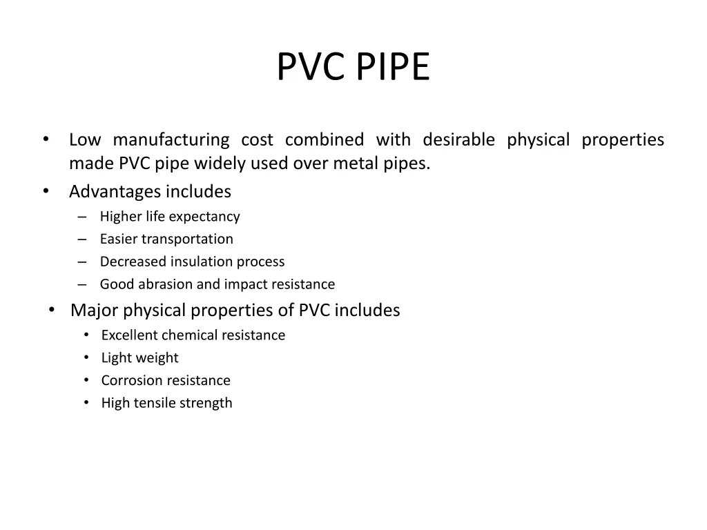 pvc pipe