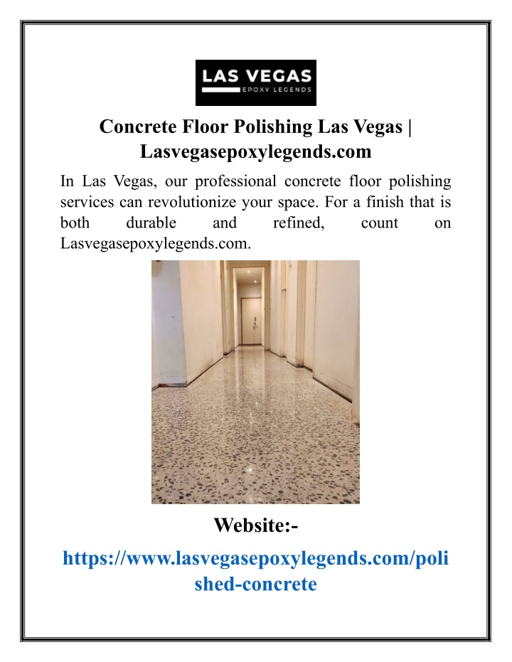 concrete floor polishing las vegas