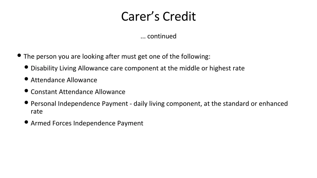 carer s credit 1