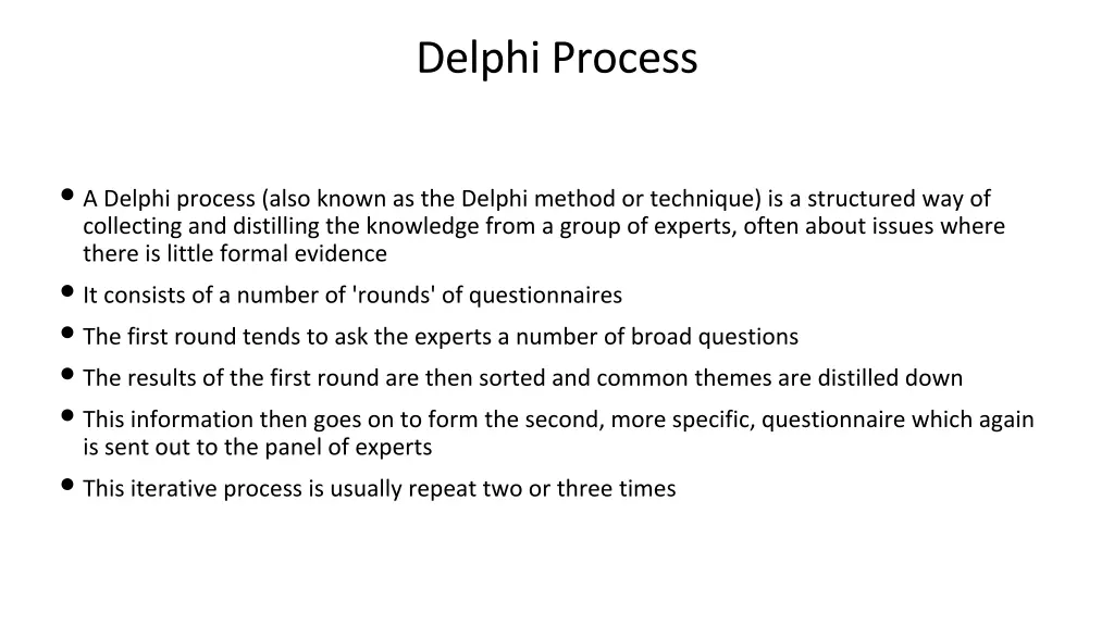 delphi process