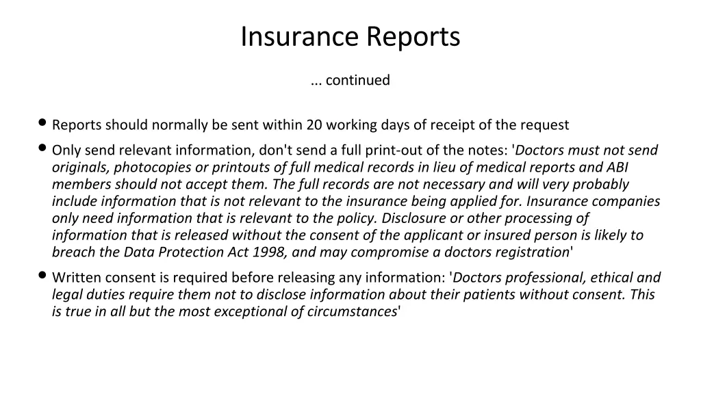 insurance reports 1