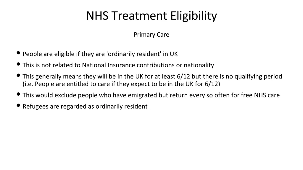 nhs treatment eligibility