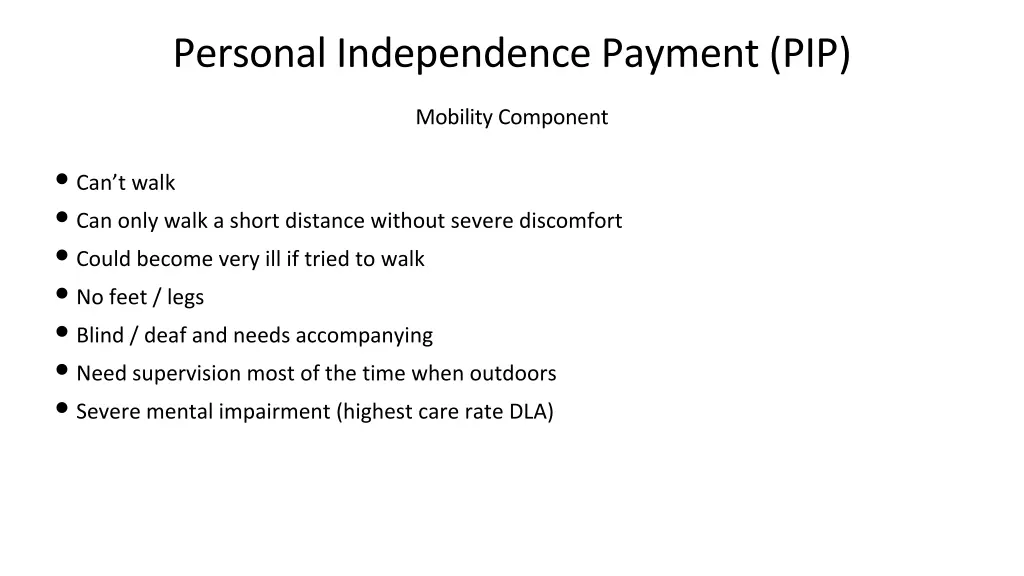 personal independence payment pip 2