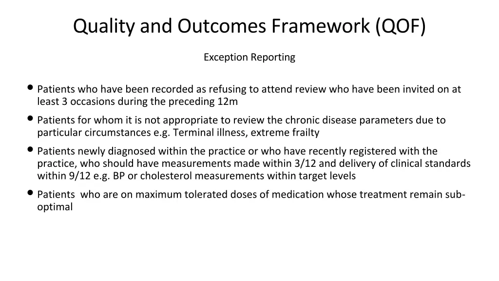 quality and outcomes framework qof 2