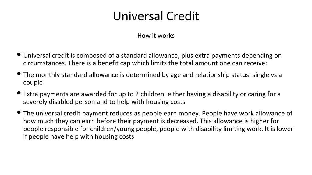 universal credit 1