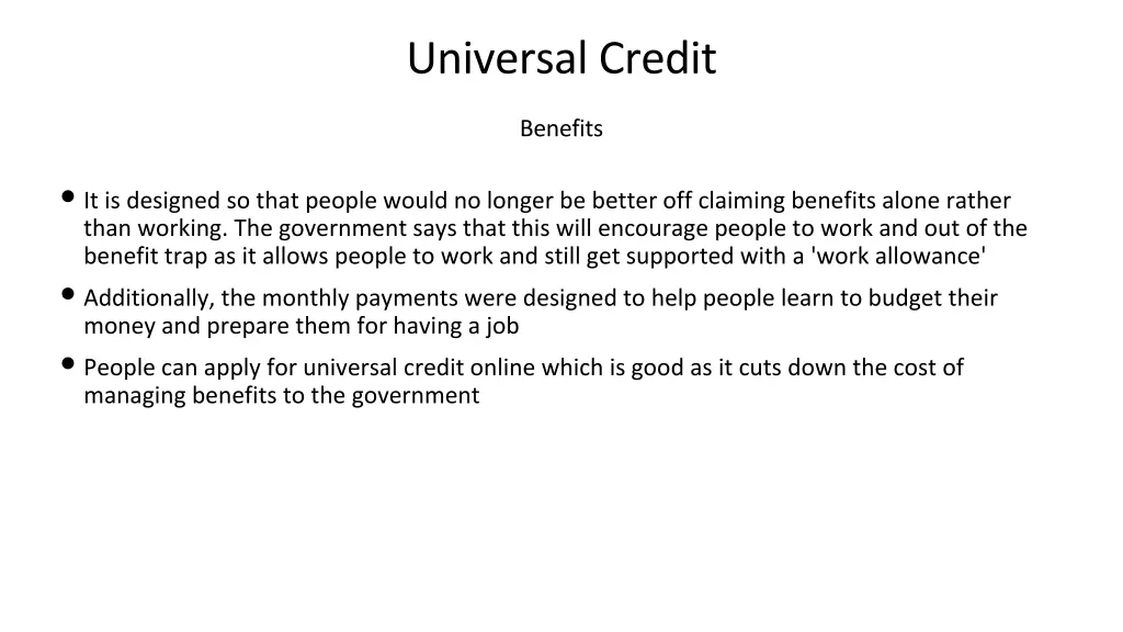 universal credit 2