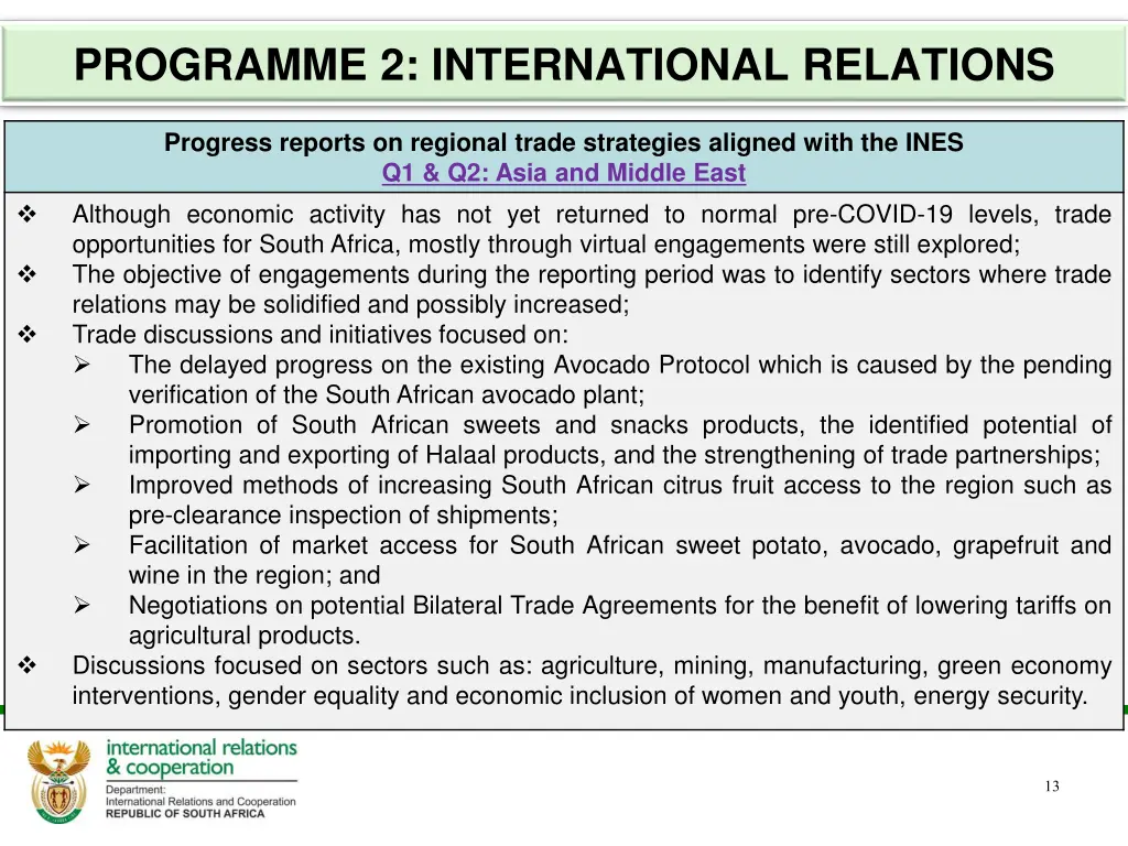 programme 2 international relations 9