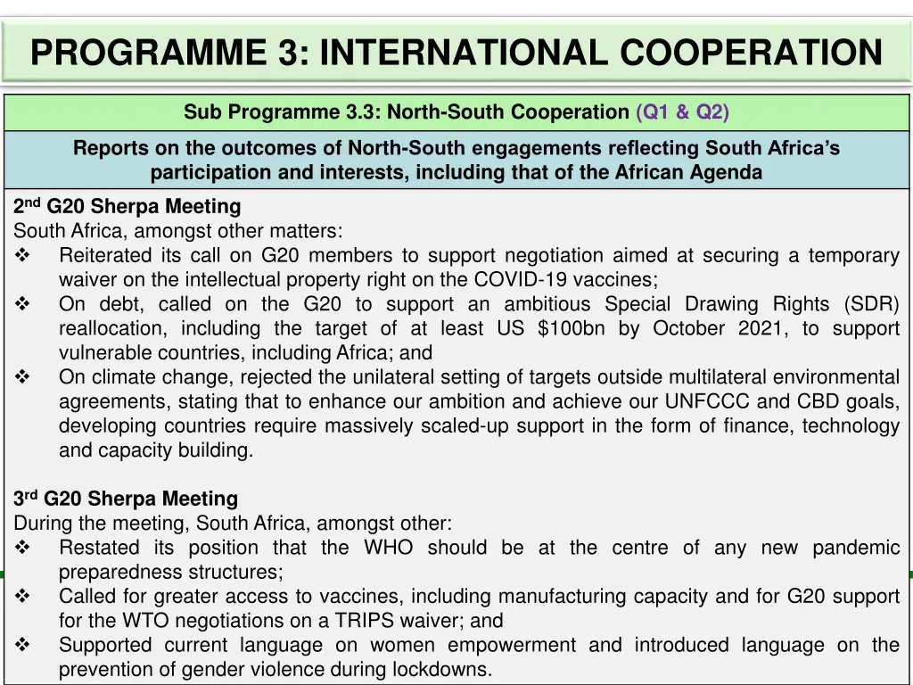 programme 3 international cooperation 14