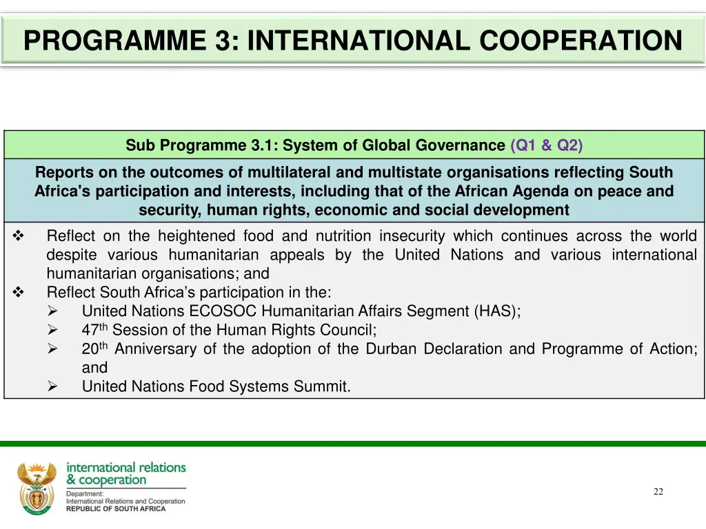 programme 3 international cooperation 4